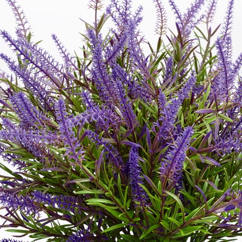 UV Resistant Outdoor Artificial Lavender Bushes (12 Bundles)
