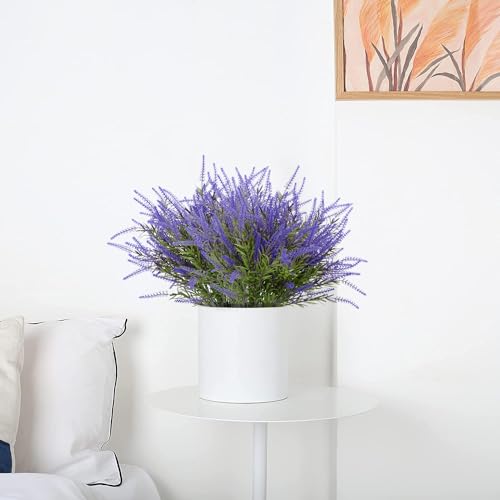 UV Resistant Outdoor Artificial Lavender Bushes (12 Bundles)