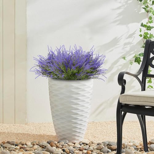 UV Resistant Outdoor Artificial Lavender Bushes (12 Bundles)