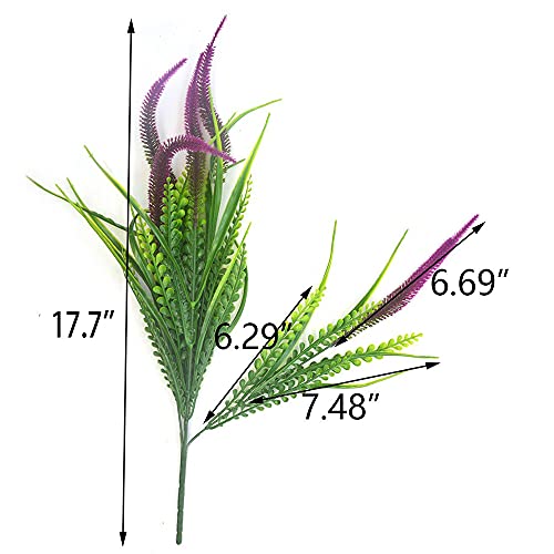 UV Resistant Faux Red Setaria Outdoor Artificial Flowers