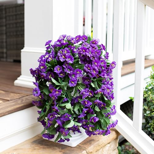 2PCS UV Resistant Silk Morning Glory Hanging Plants