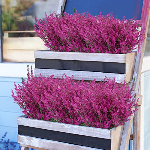 Fuchsia Artificial Lavender Flowers for Indoor & Outdoor Decor