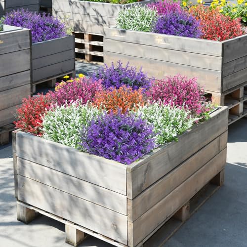 Fuchsia Artificial Lavender Flowers for Indoor & Outdoor Decor