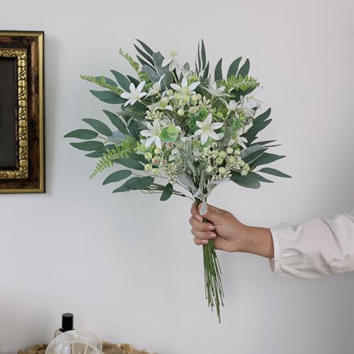 FOTEEWL 70-Piece Artificial Greenery Stems Box Set