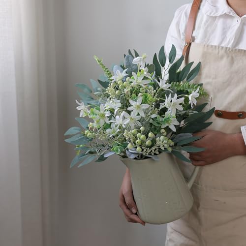 FOTEEWL 70-Piece Artificial Greenery Stems Box Set