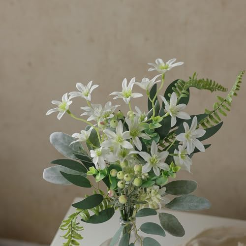 FOTEEWL 70-Piece Artificial Greenery Stems Box Set