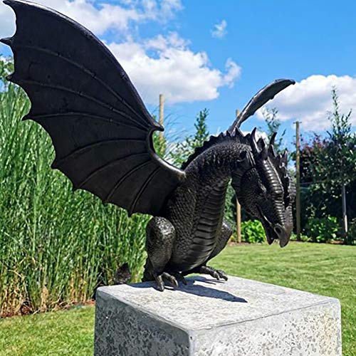 Faruxue Dragon Fountain Sculpture for Yard and Garden