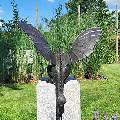 Faruxue Dragon Fountain Sculpture for Yard and Garden