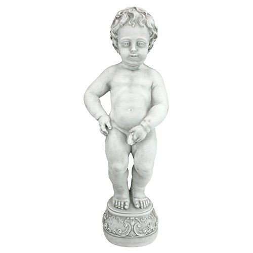 Toscano Manneken Boy Piped Pond Spitter Statue - Antique Stone