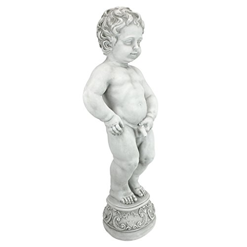 Toscano Manneken Boy Piped Pond Spitter Statue - Antique Stone
