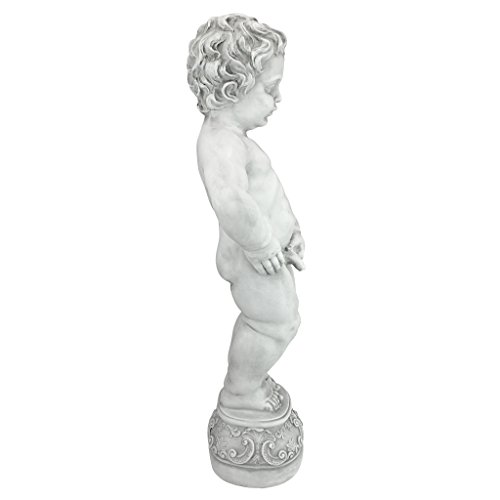 Toscano Manneken Boy Piped Pond Spitter Statue - Antique Stone