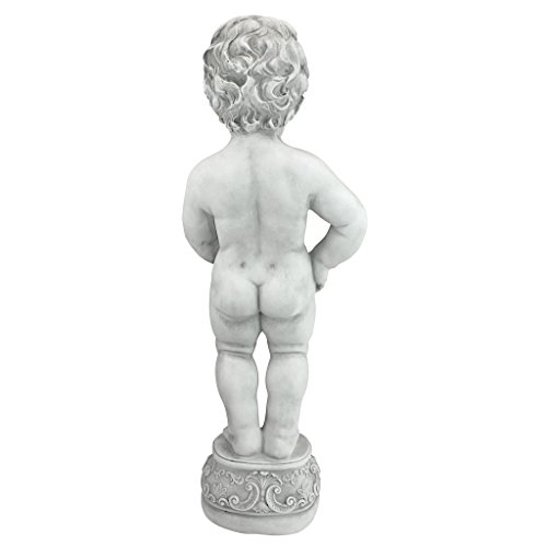 Toscano Manneken Boy Piped Pond Spitter Statue - Antique Stone