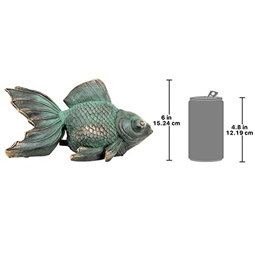 Butterfly Koi Piped Spitter Statue for Indoor/Outdoor Decor