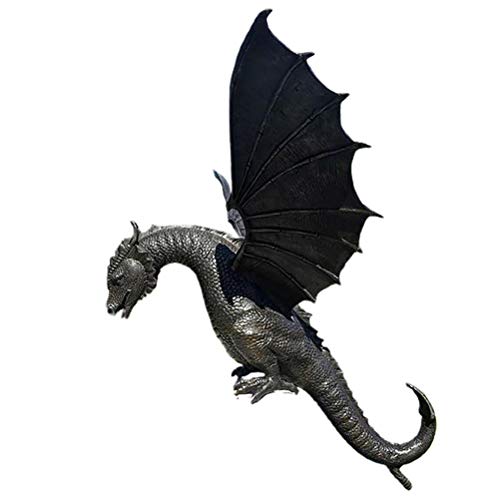 Dragon Statue Fountain Resin Water Feature Sculpture for Home