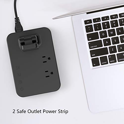 LED Desk Lamp with USB and AC Outlets