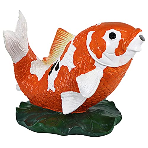 Asian Koi Piped Spitter Statue for Beautiful Decor