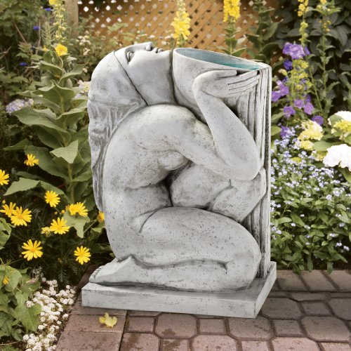 Juturna Roman Water Goddess Statue - Antique Stone Finish