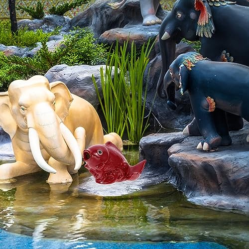 Ceramic Carp Water Fountain for Indoor & Outdoor Decor