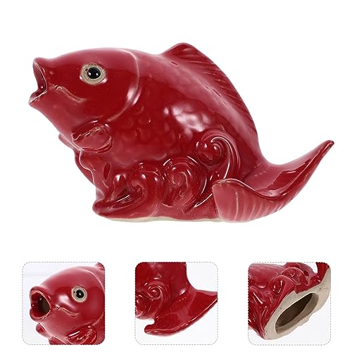 Ceramic Carp Water Fountain for Indoor & Outdoor Decor