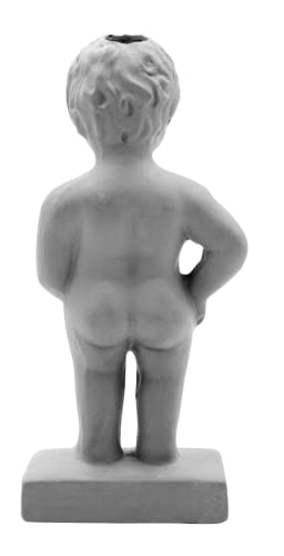 NPW Plant Life Peeing Boy Watering Stake Statue