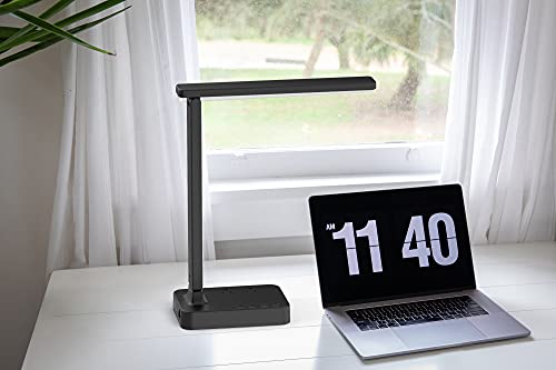 LED Desk Lamp with USB and AC Outlets
