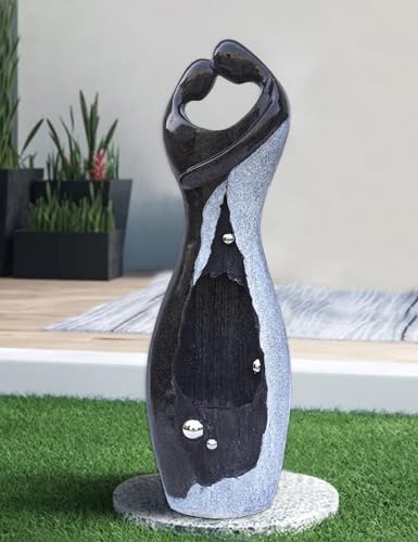 Large Fiberglass Hugging Couple Water Fountain for Outdoor & Indoor Decor