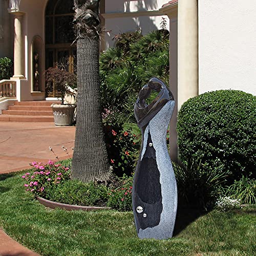 Large Fiberglass Hugging Couple Water Fountain for Outdoor & Indoor Decor