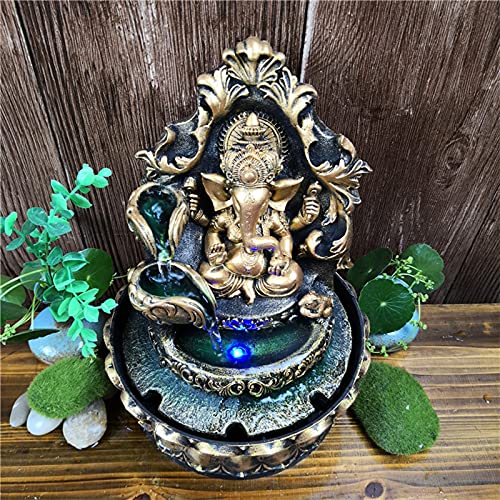 Ganesha Elephant Buddah Tabletop Fountain for Home Decor