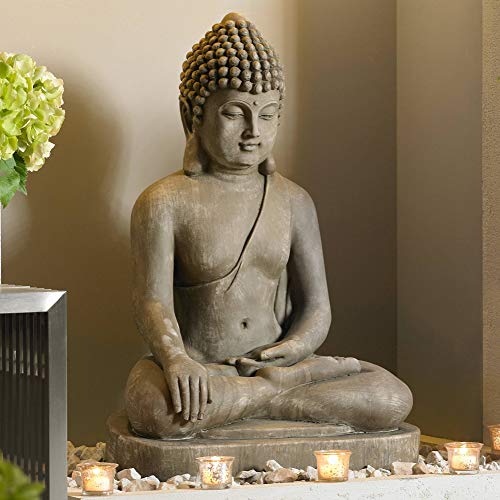 Sitting Buddha Statue for Outdoor Zen Garden Decor
