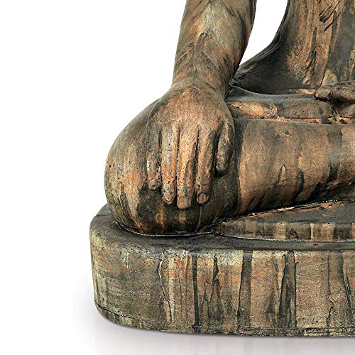 Sitting Buddha Statue for Outdoor Zen Garden Decor