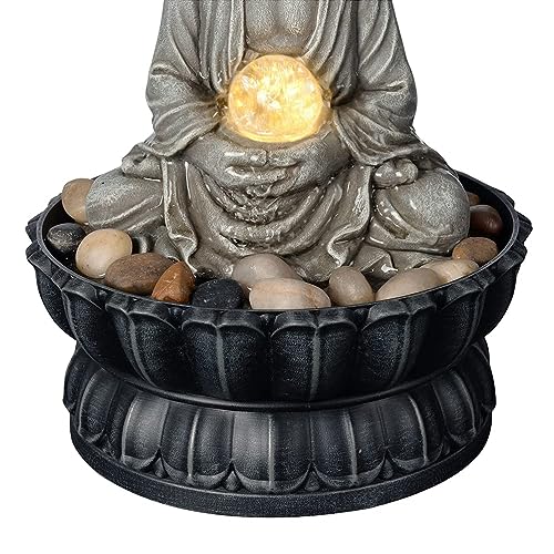 Smile Buddha Tabletop Fountain for Office & Home Decor