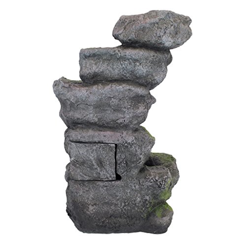 Illuminated Breakneck Falls Garden Fountain for Indoor & Outdoor