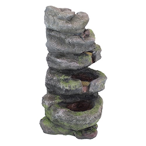 Illuminated Breakneck Falls Garden Fountain for Indoor & Outdoor