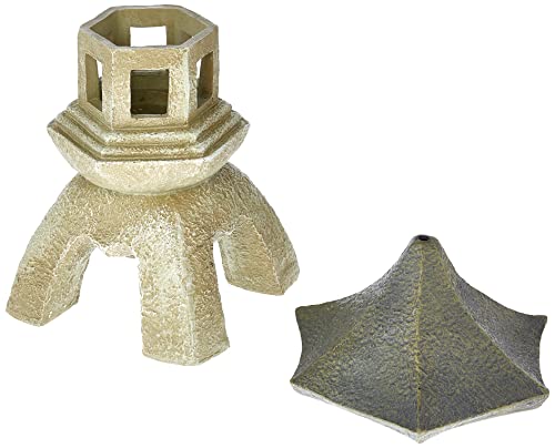 Asian Pagoda Lantern Statue - Medium, Two Tone Stone