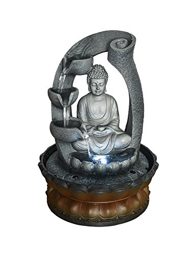Buddha Fountain Tabletop Decor - Zen Meditation Indoor Waterfall