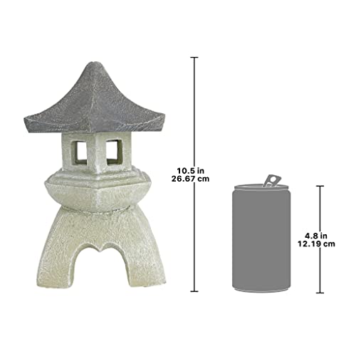 Asian Pagoda Lantern Statue - Medium, Two Tone Stone