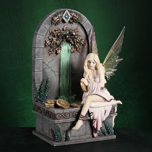 Veronese Design Fairy Wishing Well LED Fountain Sculpture