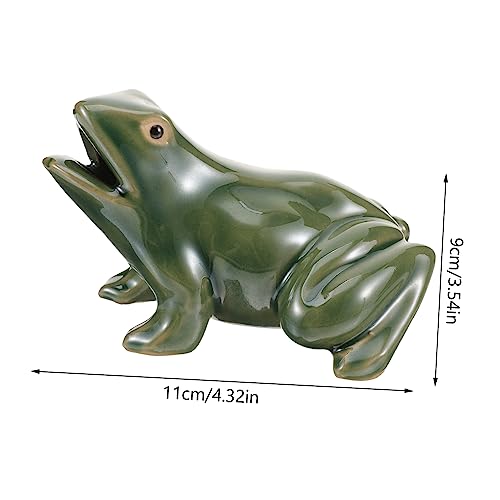 Zen Garden Water Fountain with Frog Ornaments Rockery