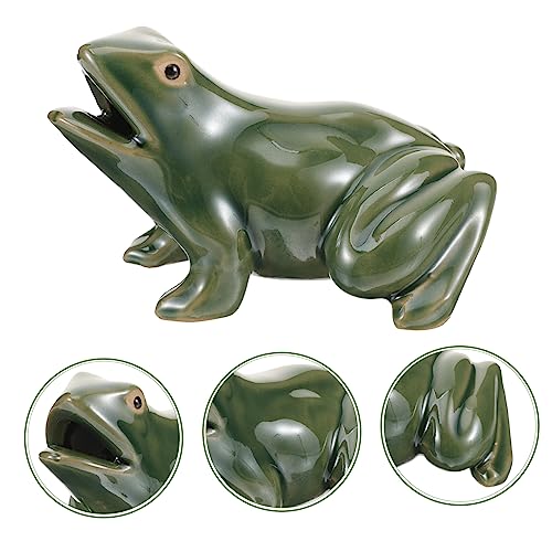Zen Garden Water Fountain with Frog Ornaments Rockery