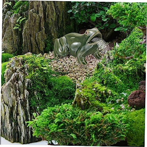 Zen Garden Water Fountain with Frog Ornaments Rockery