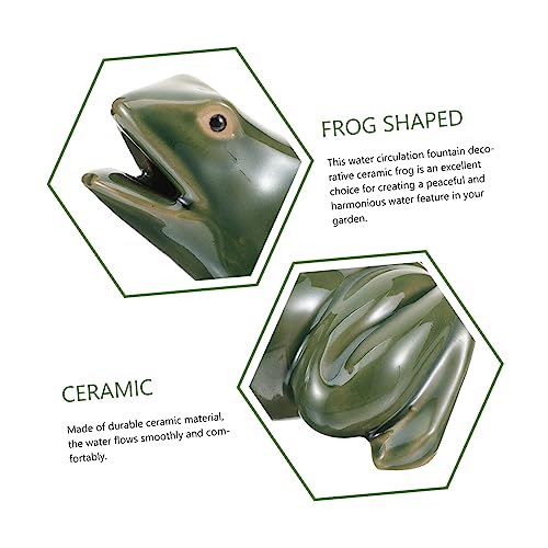 Zen Garden Water Fountain with Frog Ornaments Rockery