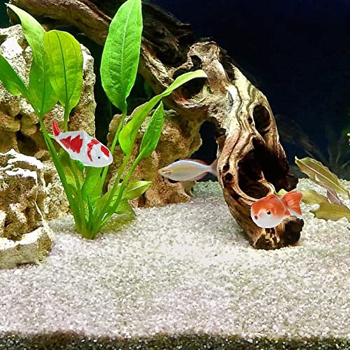 Japanese Floating Fish Pond Decor: 3Pcs Ceramic Sculpture