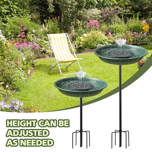 Metal Hummingbird Bird Bath & Feeder for Backyard
