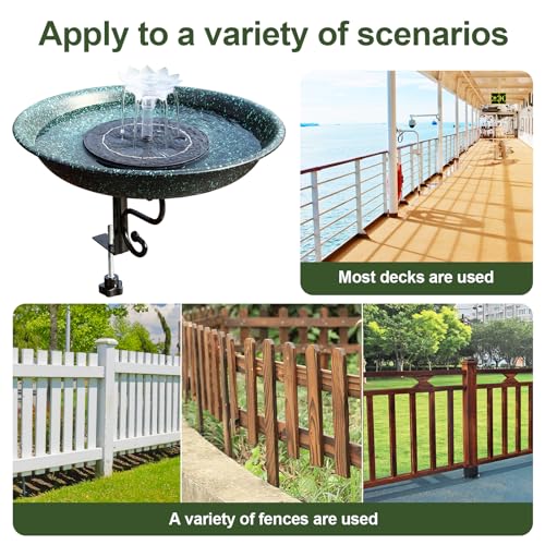 Copper Green Solar Bird Bath Feeder Combo Set