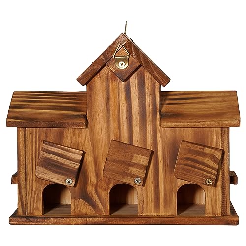 Bluebird Finch Cardinals Hanging Birdhouse for Garden Outdoor