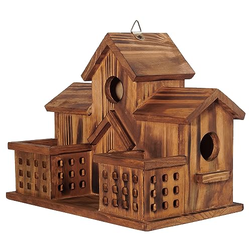 Bluebird Finch Cardinals Hanging Birdhouse for Garden Outdoor