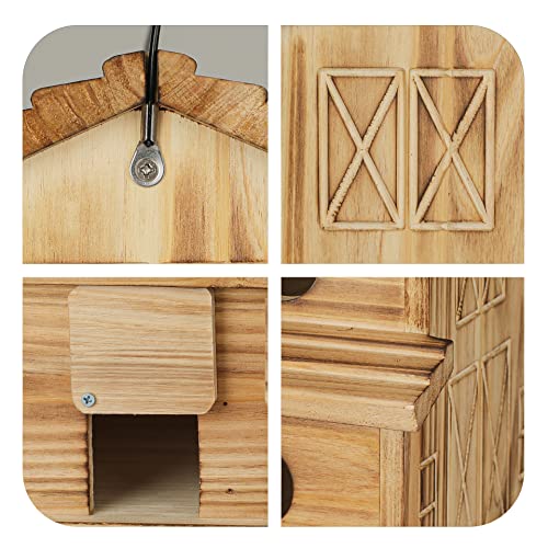 6-Hole Bluebird, Finch, Cardinals Bird House for Garden