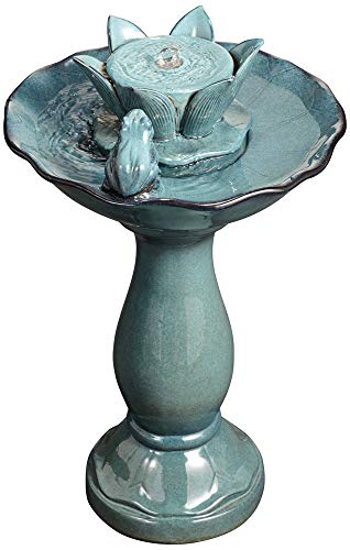 Modern Outdoor Frog Lotus Water Fountain for Garden Relaxation