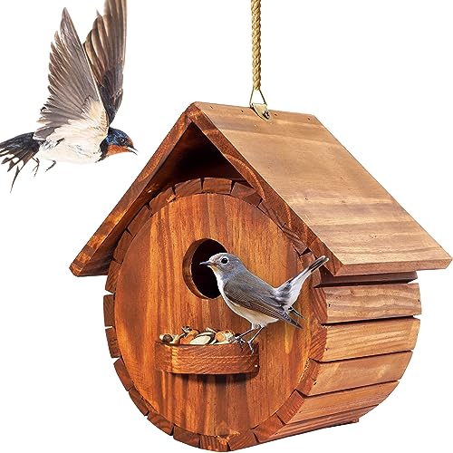 Colorful Hanging Birdhouse for Outdoor Garden Decor (1 Pack)