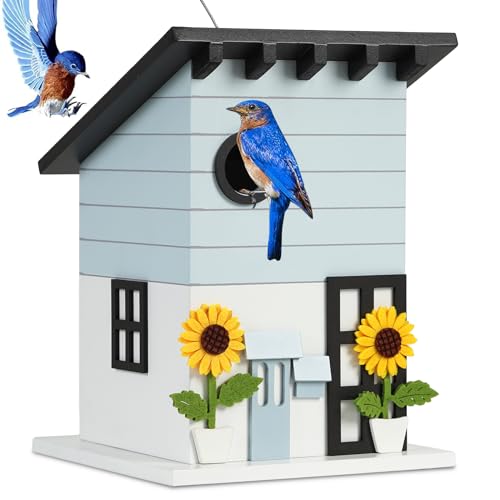 Beautiful Wooden Hanging Birdhouses for Outdoor Gardens